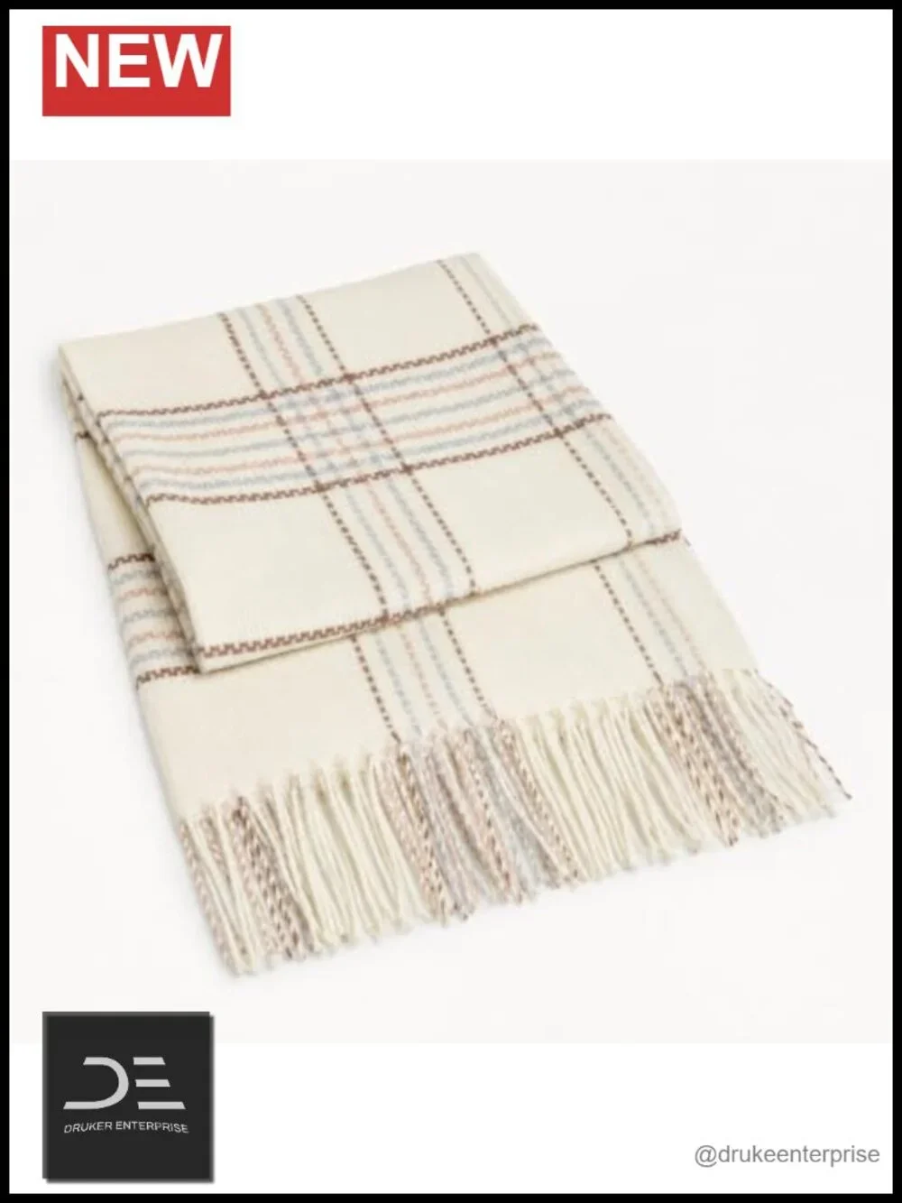 Ultra-Soft Winter Shawl Scarf with Tassels